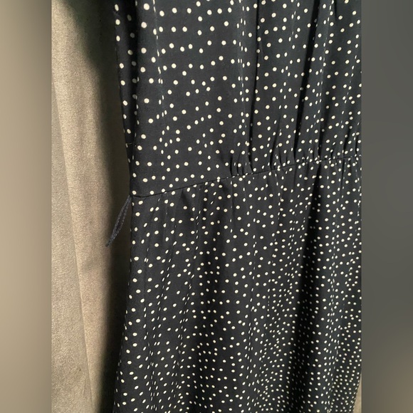 Navy White Polka Dot Dress | Tommy Hilfiger | Pockets - Picture 7 of 8